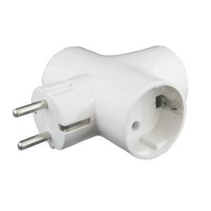 CLAVIJA TRIPLE CERAMICA 16A 250V