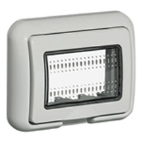 TAPA ESTANCA IP55 3MOD. GRIS 24603