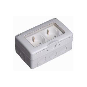 BASE ESTANCO C/TAPA DOBLE 4 MOD.IP55 16A 250V **