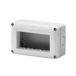 CAJA ESTANCA S/TAPA SUP. 4 MOD HUECO IP40 **