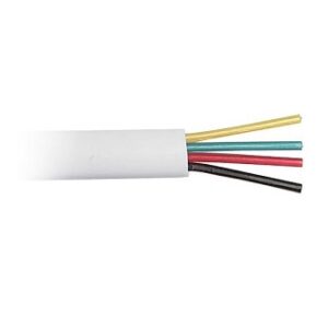 CABLE TFNO PLANO 4HILOS BLANCO R100M K24300 *