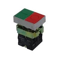 PULSAD.PLASTICO VERDE/ROJ.SALIENTE NP2-EL8425