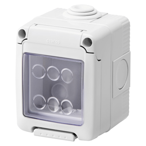 CONTENEDOR 2 MOD.CON TAPA IP55 GW27042 **