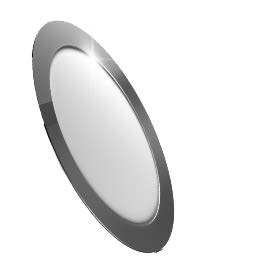 DOWN.EMP. LED BISEL 24W REDONDO CROMO CCT