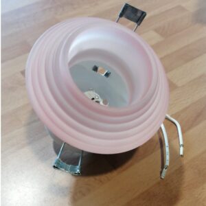 HALOGENO.FIJO.CRISTAL ROSA ESCAL.