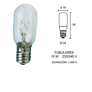 LAMP.TUBULAR 10W 240V E-14 2600030*   **