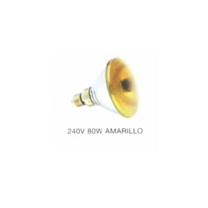 LAMP.PAR-38 80W AMARILLA 220V (*)