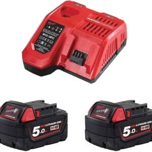 KIT 2 BAT. M18B5+CARGADOR RAPIDO M12-18FC **