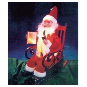 SANTA CLAUS SILLA ANIMACION Y FIBRA 45CM