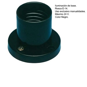 P/LAMPARA B-RECTO R/NORMAL NEGRO 1200101-N*