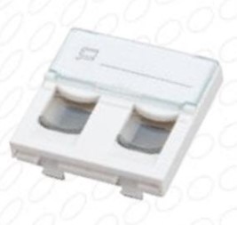 TAPA DOBLE RJ45 C/GUARDA POLVO 45X45 E2050E *