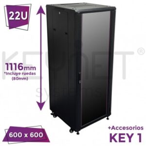 ARMARIO RACK 19 22U F600 FR4-CS2266-KEY1"