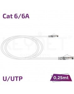 LATIG. CAT6A U/UTP BL 0,25M TL-6AUTB26-0025W **