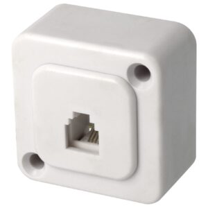 ROSETA TELEFONO SUP. RJ11 BL CON060 **