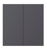 TECLA DOBLE NEGRO MATE S40 ART **