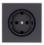 TAPA BASE CORRIENTE 16A NEGRO MATE S40 ART **