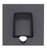 TAPA SALIDA CABLE/NEGRO MATE S40 ART **