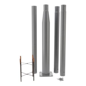 COLUMNA 3,7M DESMONTABLE PARA LUMINARIA GRIS